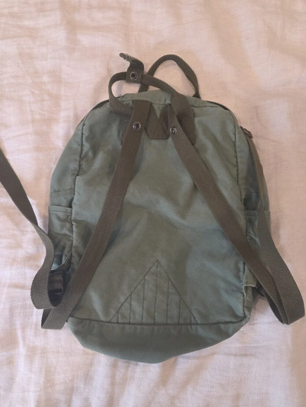 Doughnut Outdoor Adventure Sage Green Canvas Backpack Daypack Unisex